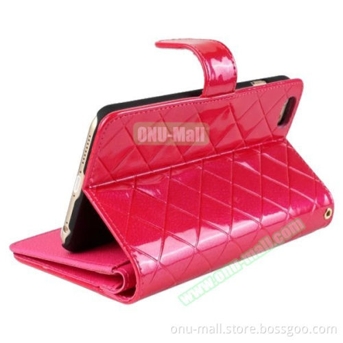 Top Grade Multifunctional Flip Wallet Leather Case for iPhone 6 Plus 5.5 Inch with Card Holder and Lanyard